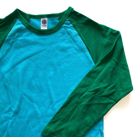 Y2K American Apparel Baby Rib 3/4 Sleeve Raglan Top - Picture 4 of 6